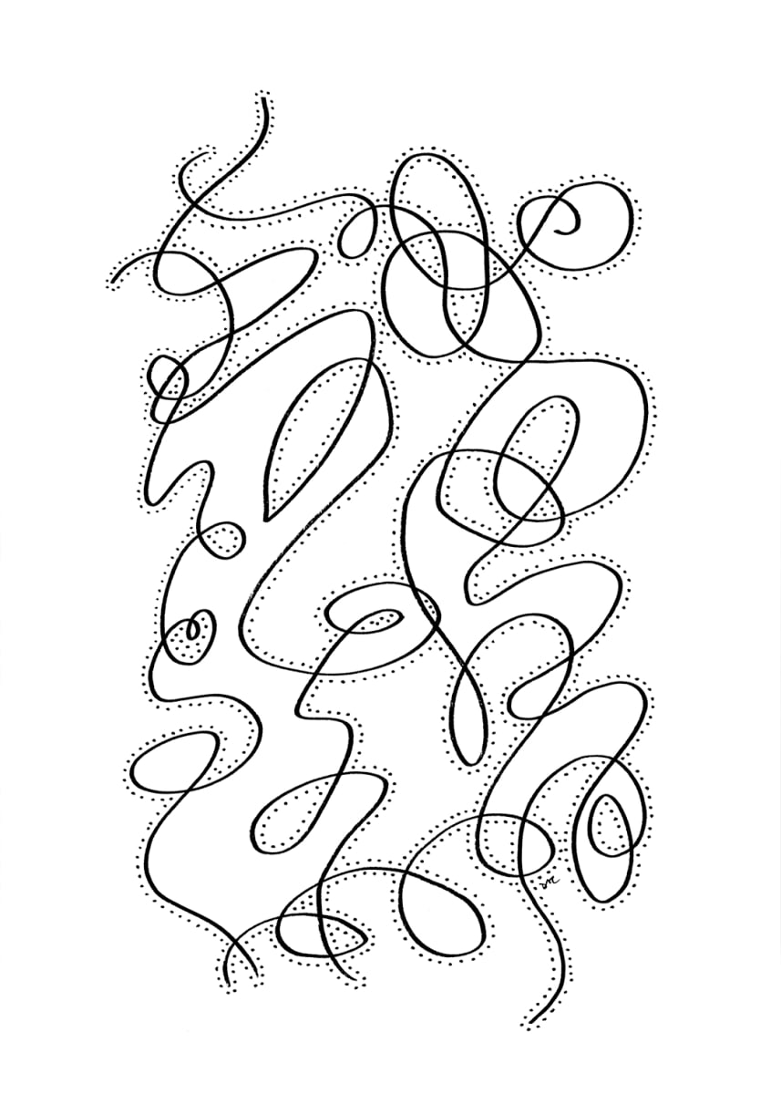 "Whirlwind 79" Drawing 5x7 by Debbie Clapper 