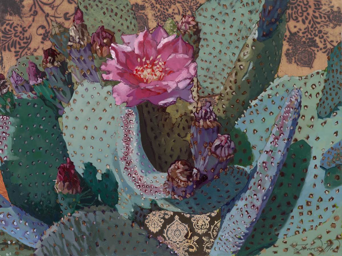 Art Deco Cactus Bloom by Jenna Lineweaver, Image 1.