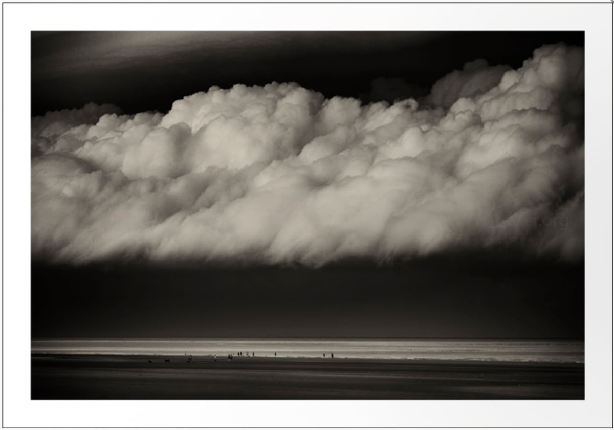 Summer Storm, Camber sands  ( 16 x 11.5 in. Number 6 from an edition of 10. ) by caroline fraser 