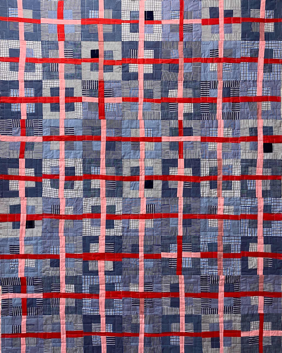 Square Broken Grid - Men's Shirts by Stacey Sharman 