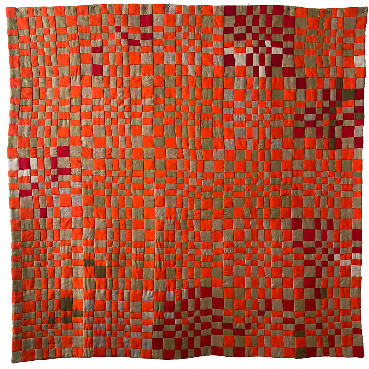 Distortion Grid: Orange and Tan by Stacey Sharman, Image 3.