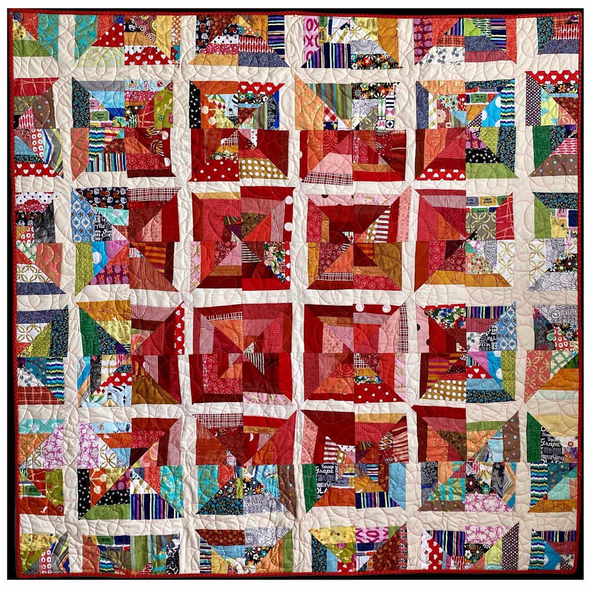 Scrappy Broken Grid by Stacey Sharman 