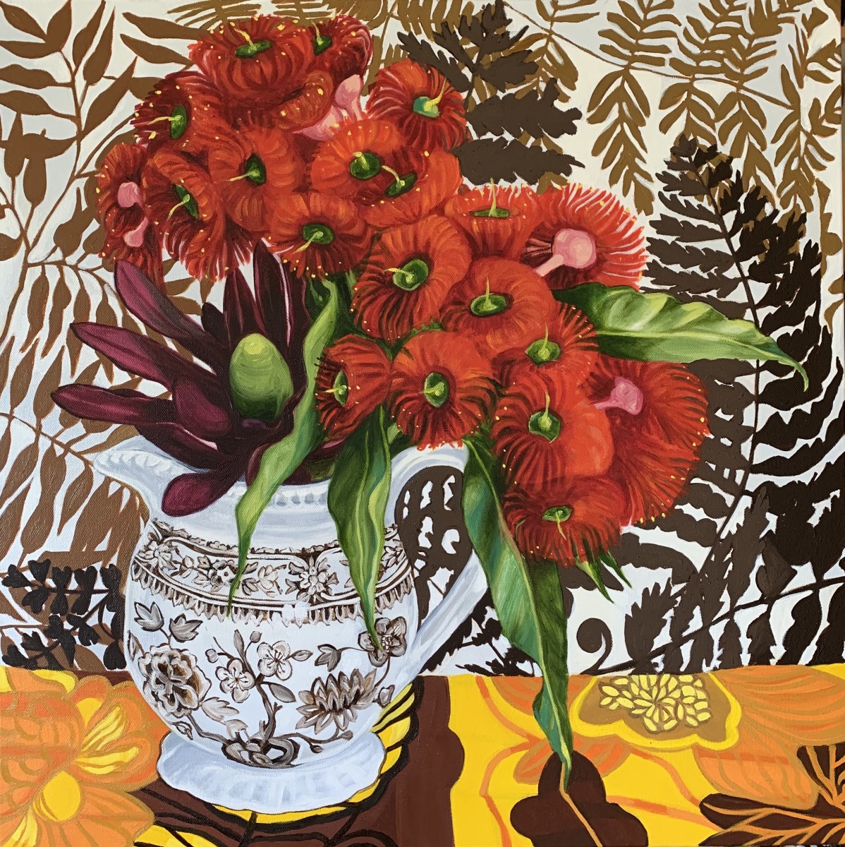 70's Gum Blossom and the Antique Transferware Jug by Alicia Cornwell 