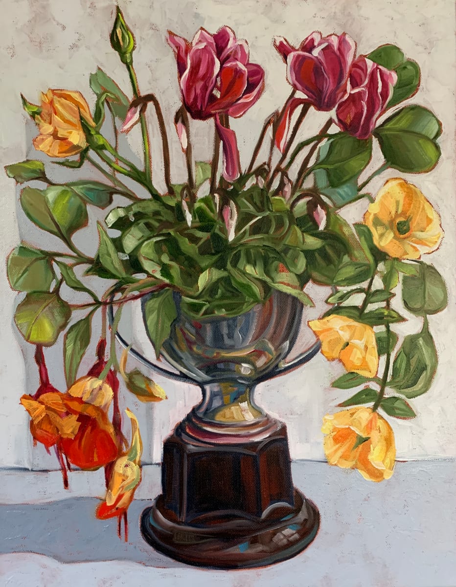 Trophy - Cyclamen and Fairies by Alicia Cornwell 