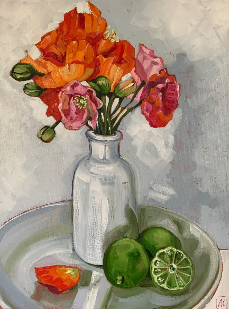 Poppies and Limes - Study by Alicia Cornwell 