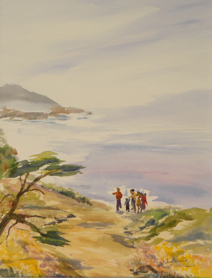 Pt Lobos Family Time by Judy Willis 