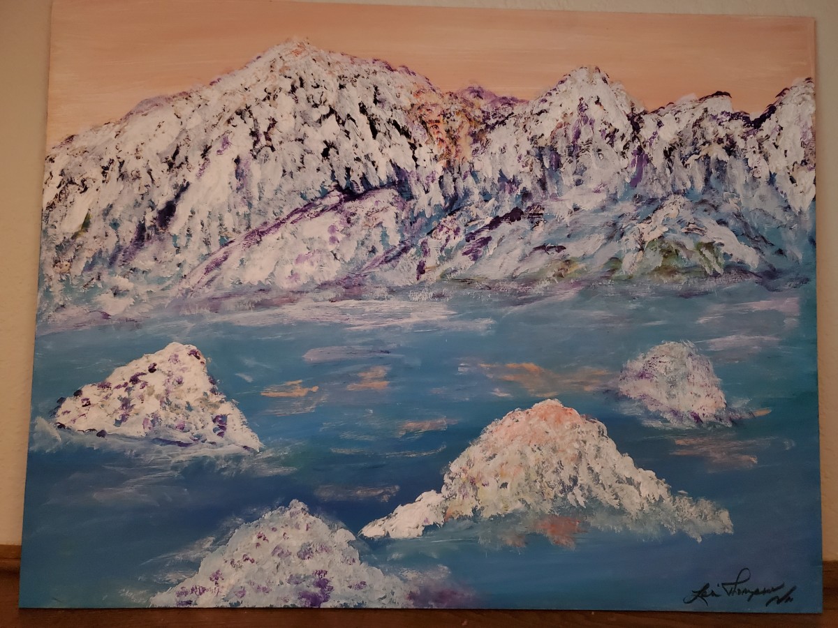 Snow Top Mountains by Lori Thompson 