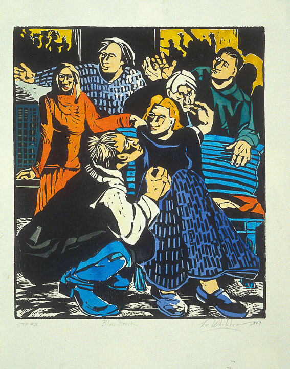 The Blue Bench - Blue Cowboy Boots 1 by Eve Whitaker 