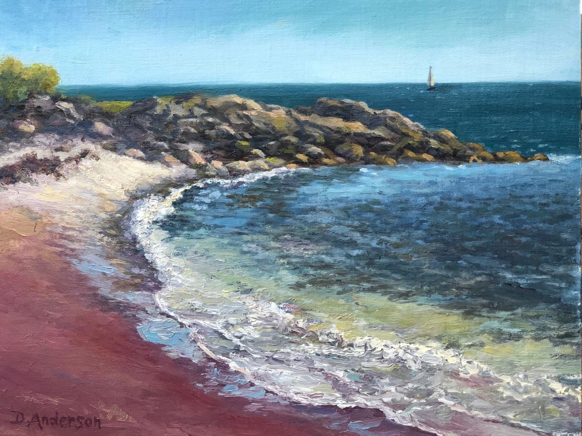 Red Sand Beach by Dianna Anderson 