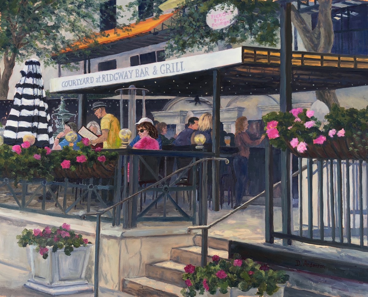 Courtyard Rendezvous by Dianna Anderson 