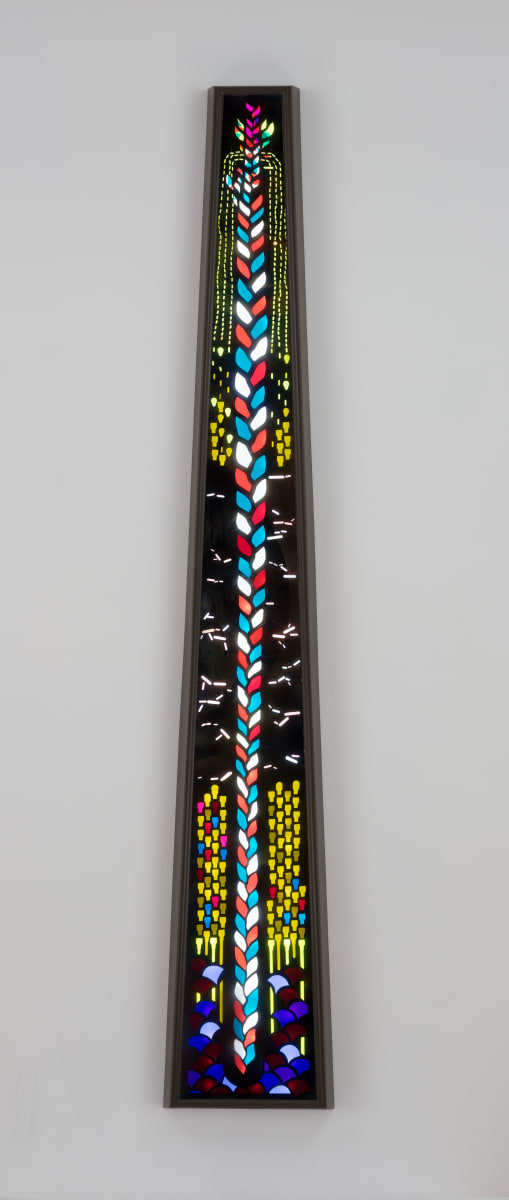 Trapezoidal window- braids by Laleh Khorramian, Image 1.