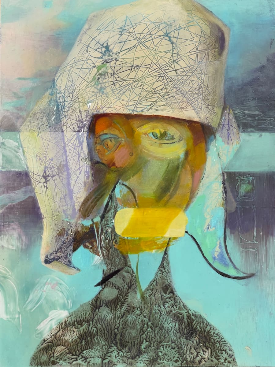 Self-portrait by Laleh Khorramian 