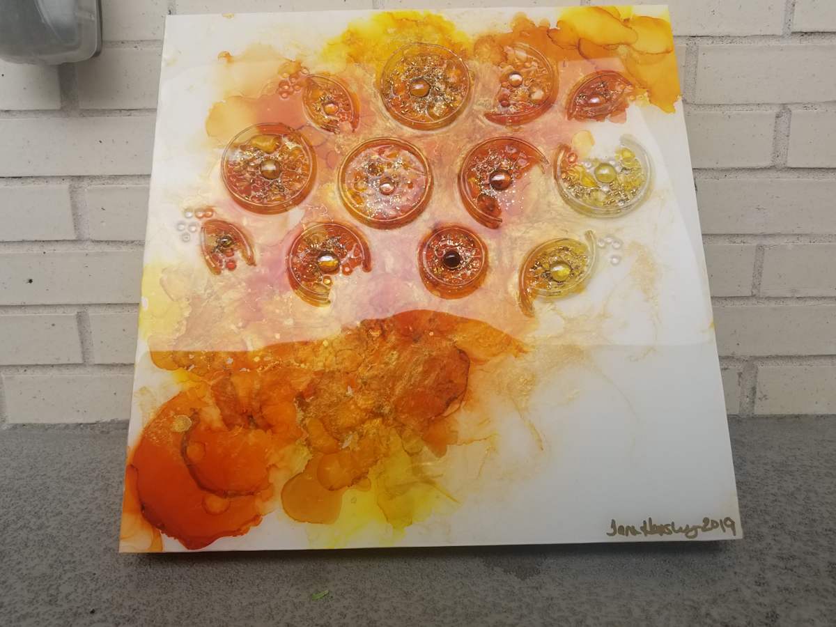 Walking on Sunshine Abstract by Tana Hensley, Image 4.