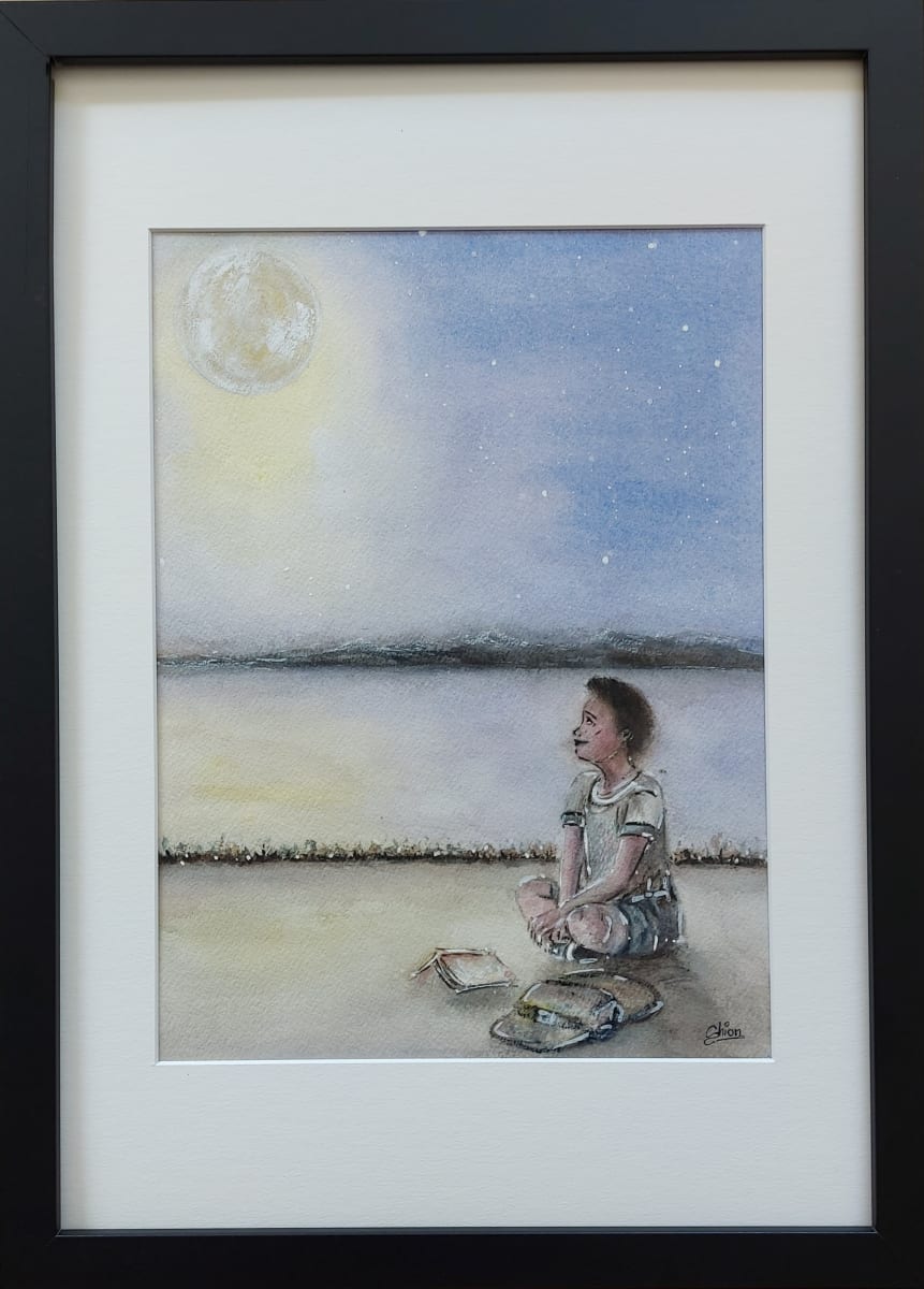 Full Moon 2 - Luna Piena 2 by Silvia Busetto  Image: Full moon 2 framed