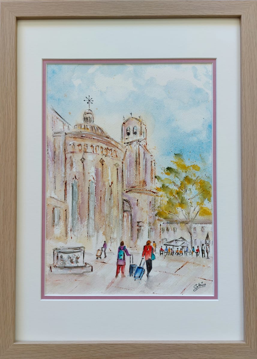 Arrivando a Venezia - Arriving in Venice by Silvia Busetto  Image: Arrivando a Venezia - Arriving in Venice. Framed