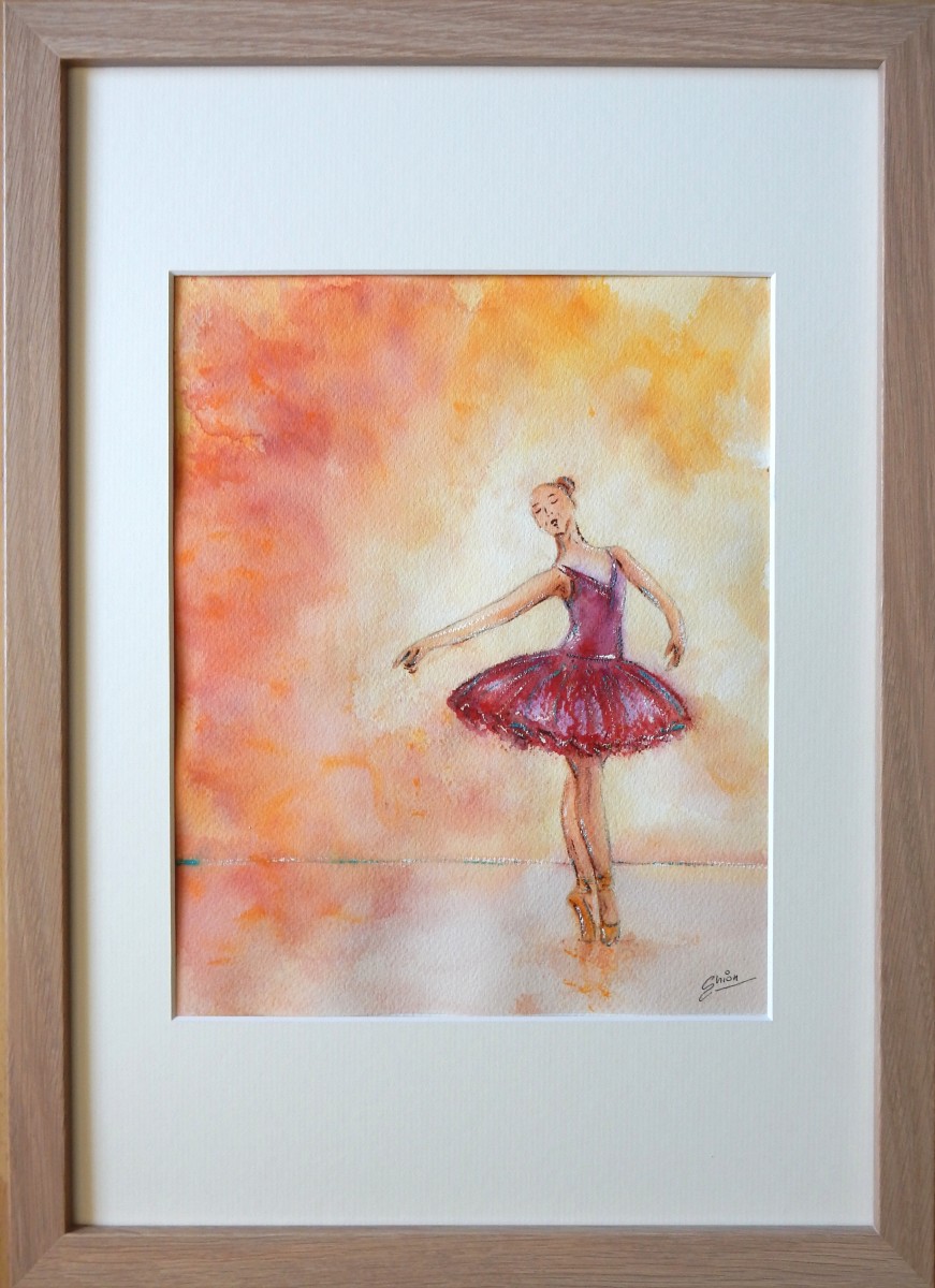 Ballerina Rossa by Silvia Busetto  Image: Ballerina Rossa framed