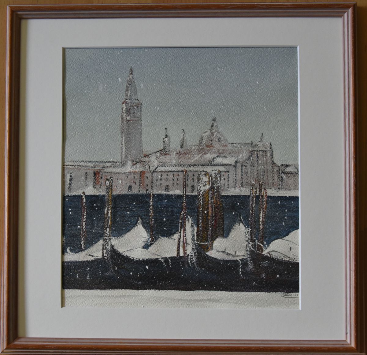 Venice under snow by Silvia Busetto 