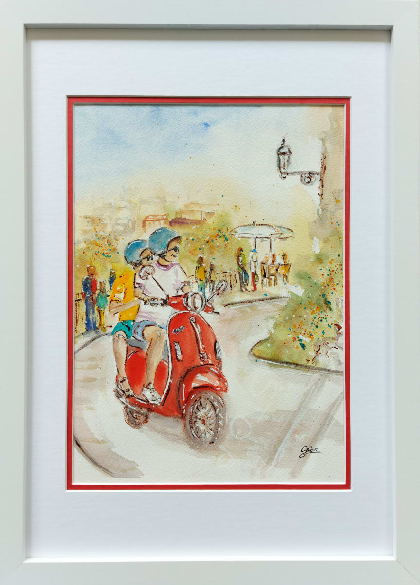 Divertimento d'Estate - Summer Fun by Silvia Busetto  Image: Summer Fun -  Divertimento d'Estate.  Framed