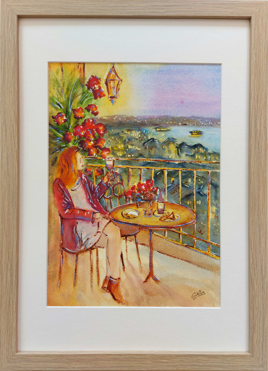 Twilight Tranquillity by Silvia Busetto  Image: Twilight Tranquillity.  Framed.