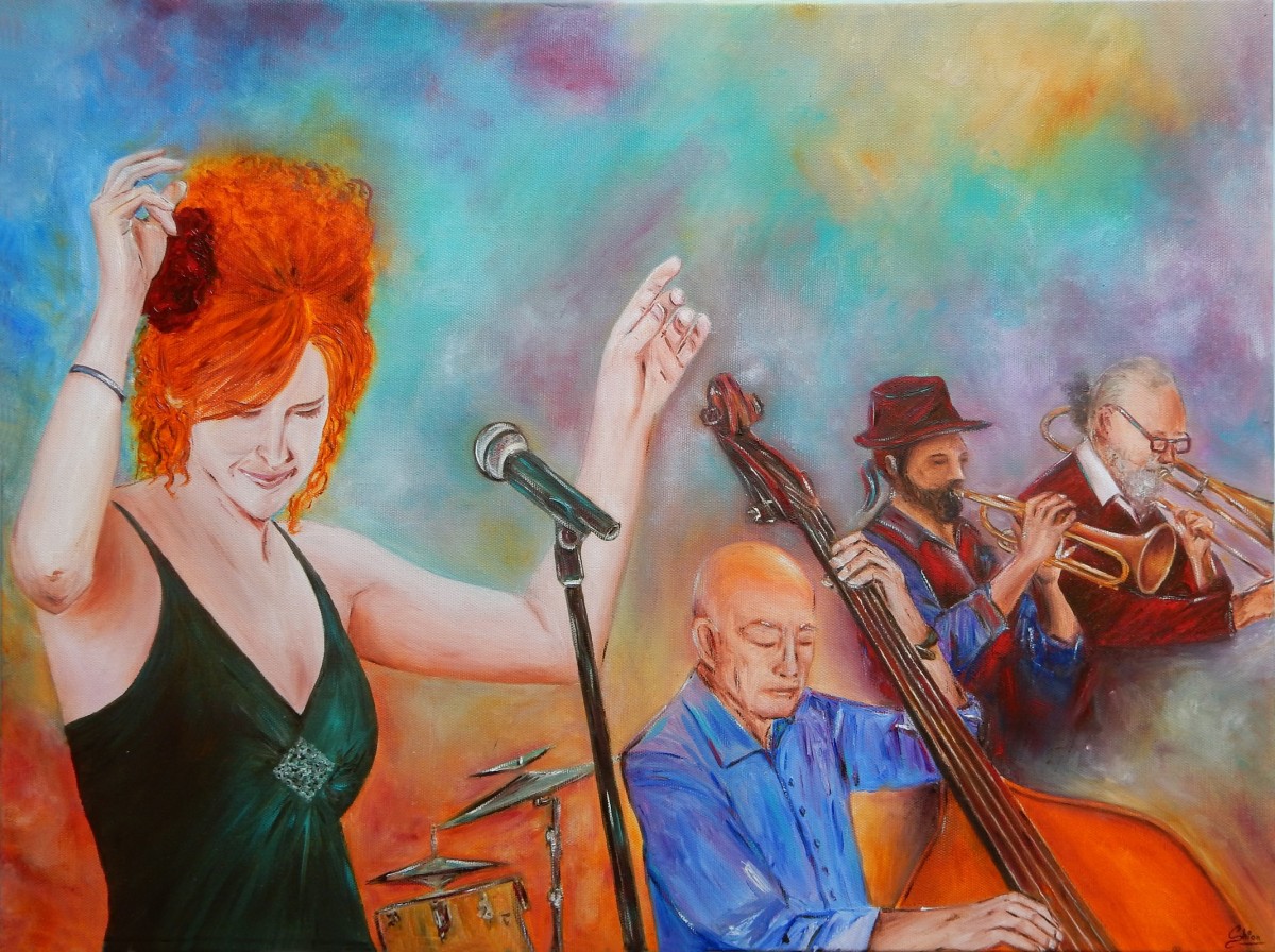 Swinging Songbirds by Silvia Busetto  Image: Swinging Songbirds on canvas