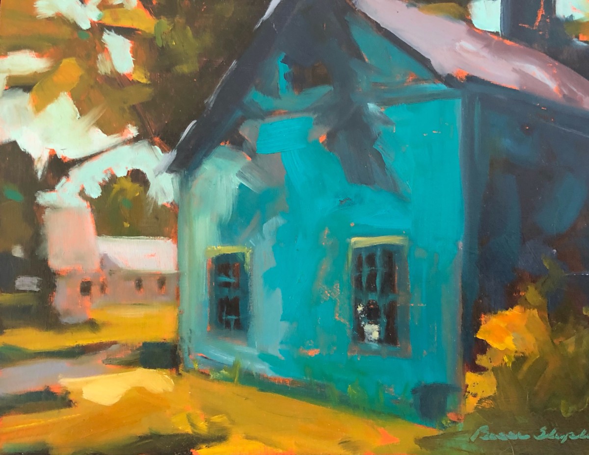 Blue Barn by Anne Besse-Shepherd 