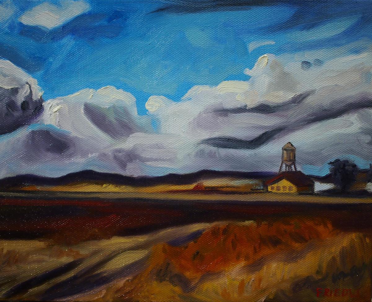 Field and Tower by Heather Friedli 