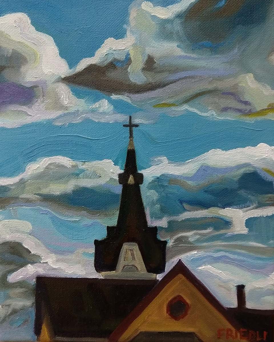 Clouds and Cross by Heather Friedli 