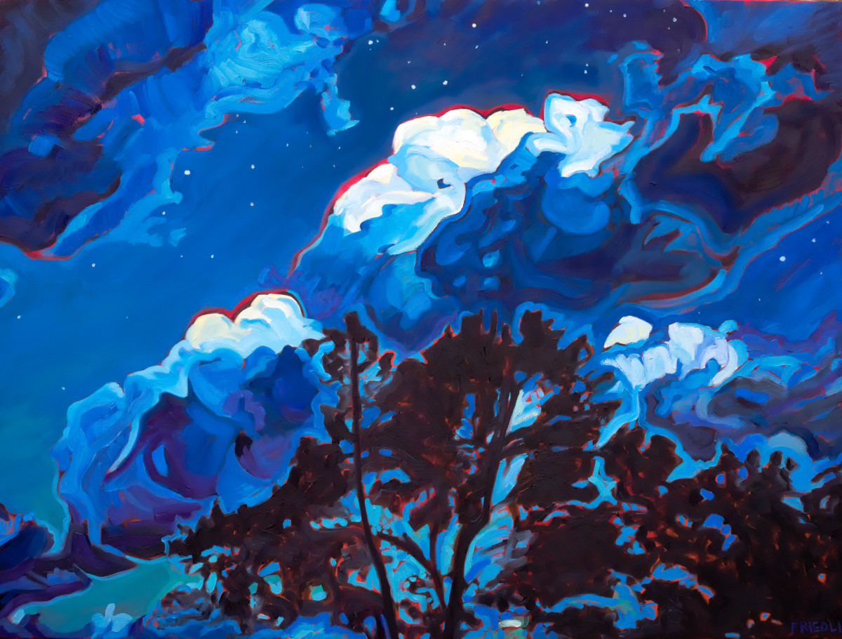 Nocturne by Heather Friedli  Image: A beautiful view on a quiet starry night.