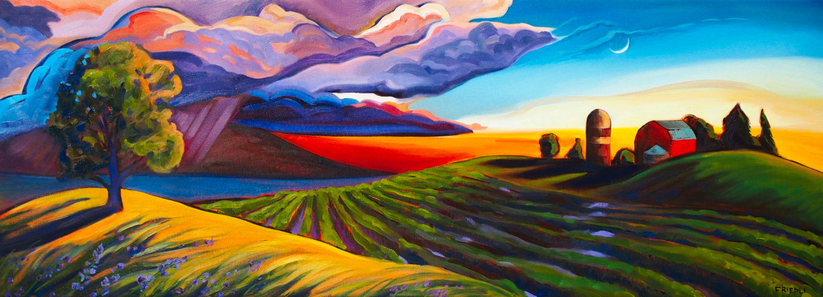 Country Rain at Sunset by Heather Friedli 