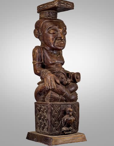 Wooden Statute of Kuba King by Michael Davis 