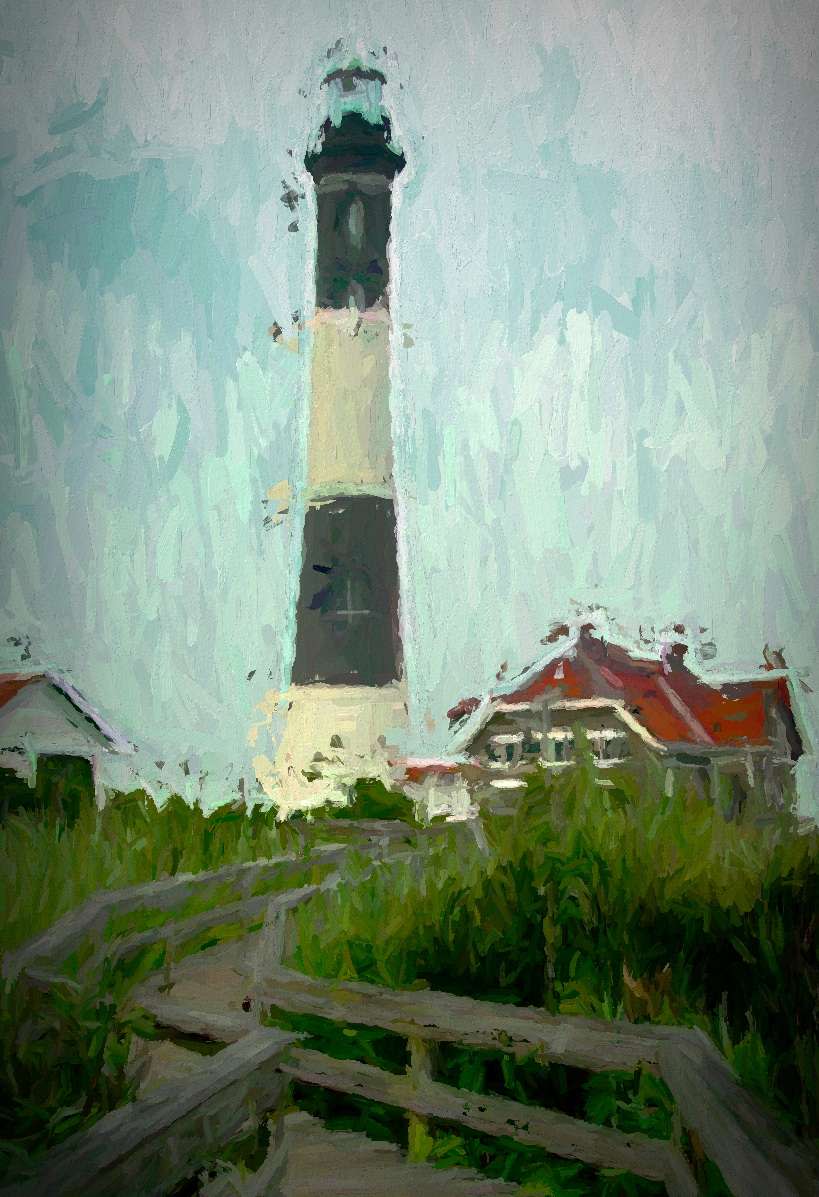 Lighthouse 0n Fire Island by Michael Davis 