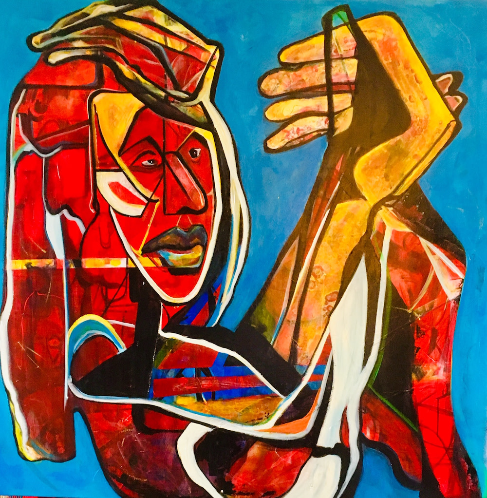 Bend It Like Bikram by CATHY WILLIAMS ART 