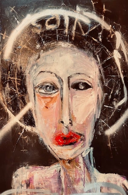 The Saint by CATHY WILLIAMS ART 