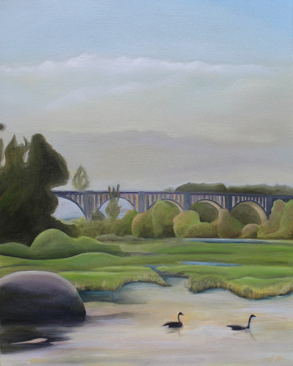 Evening By The CSX A-Line Bridge by Emma Knight 