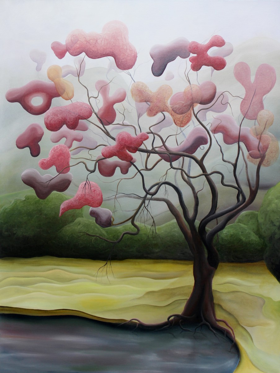 Right Plum Tongue Tree by Emma Knight 