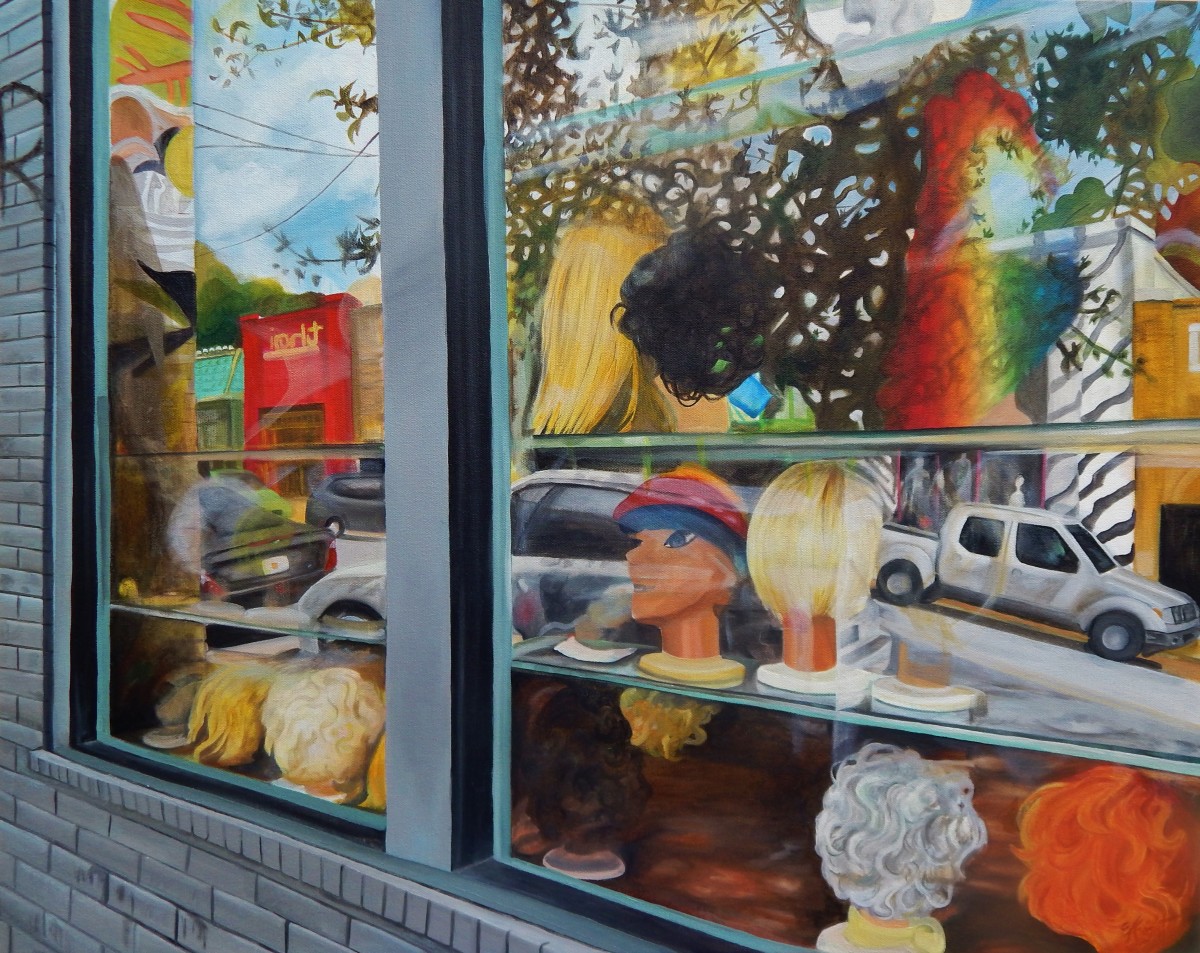 Wig Shop Window, L5P by Emma Knight 