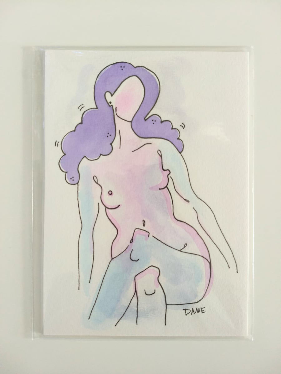 Purple and Pink Nude by Jessica Dame 