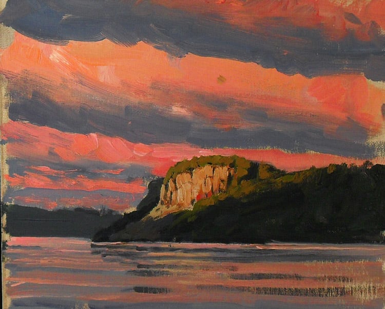 Drama Over Clearwater Lake by Neil Sherman 