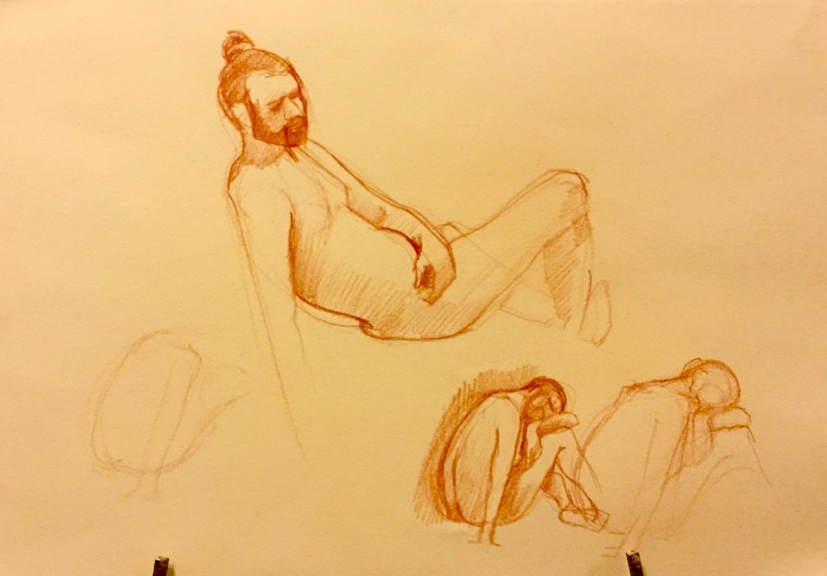 Gazing Nude by Neil Sherman 