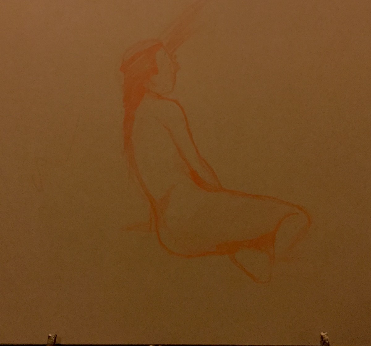 Nude leaning  by Neil Sherman 