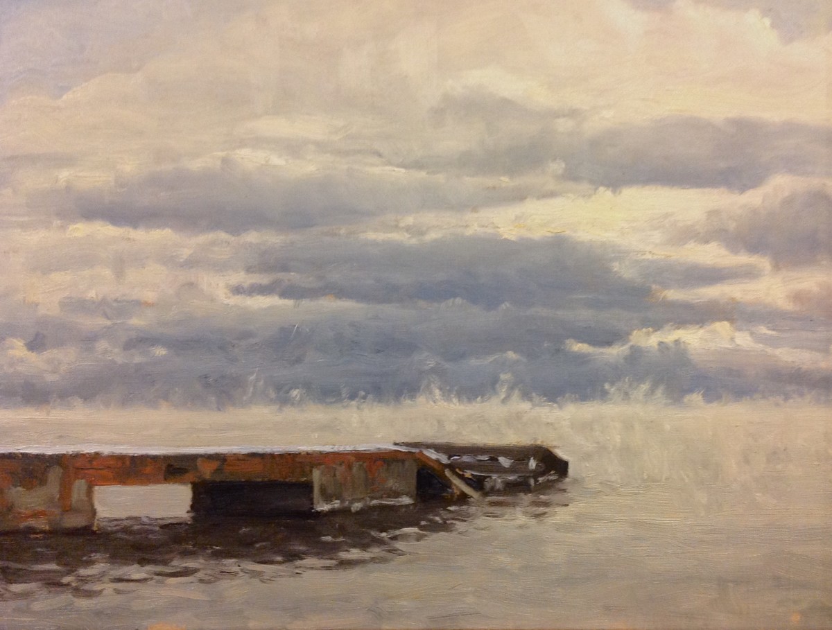 January on the Old Hovland Dock by Neil Sherman 