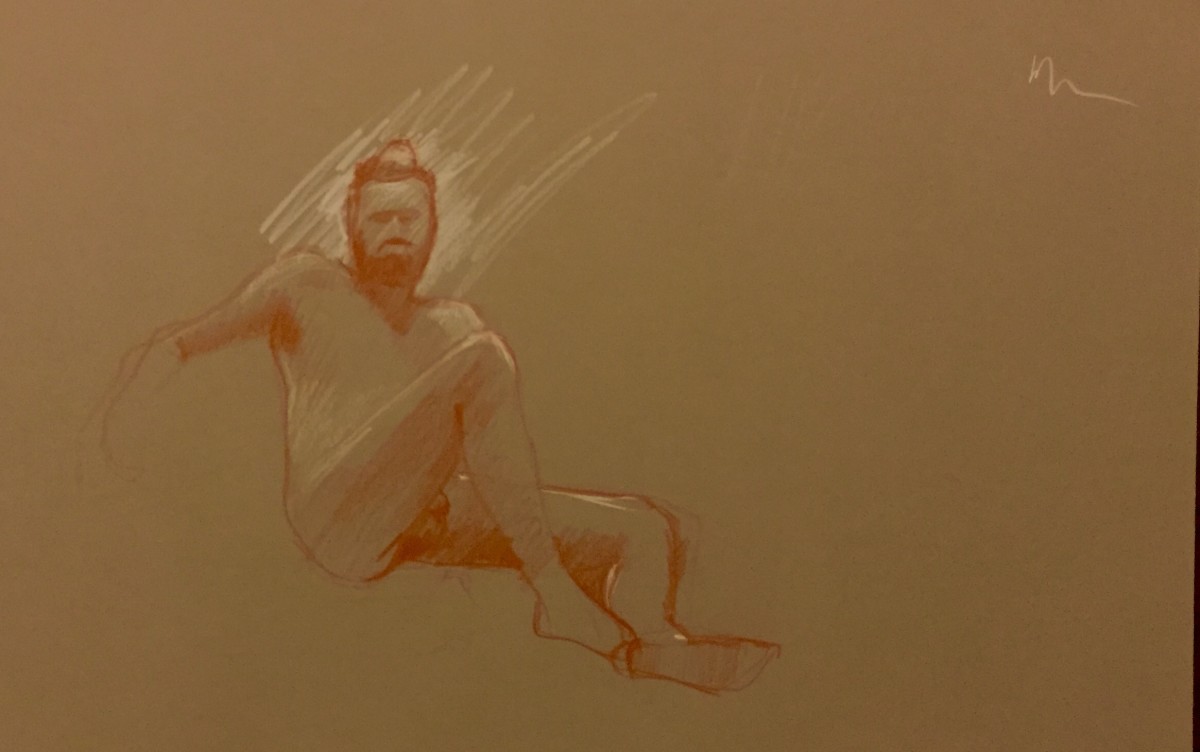 Nude with Silver Aura by Neil Sherman 