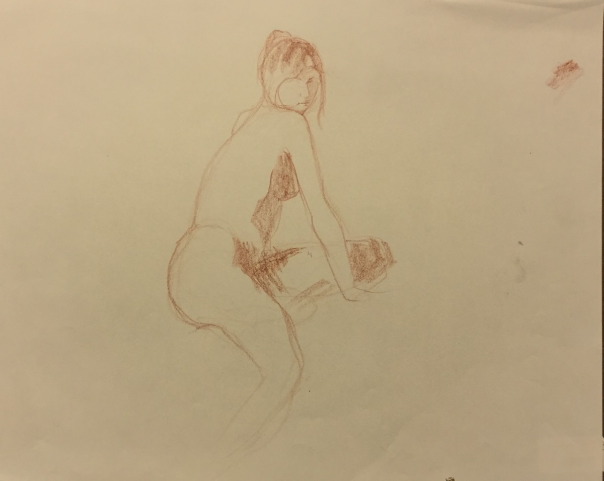 Glancing Nude by Neil Sherman 