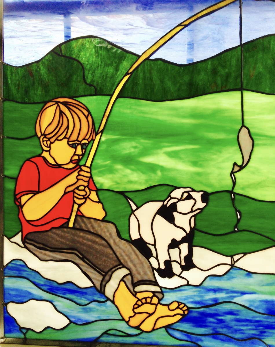 Boy Fishing by Pat Conway 
