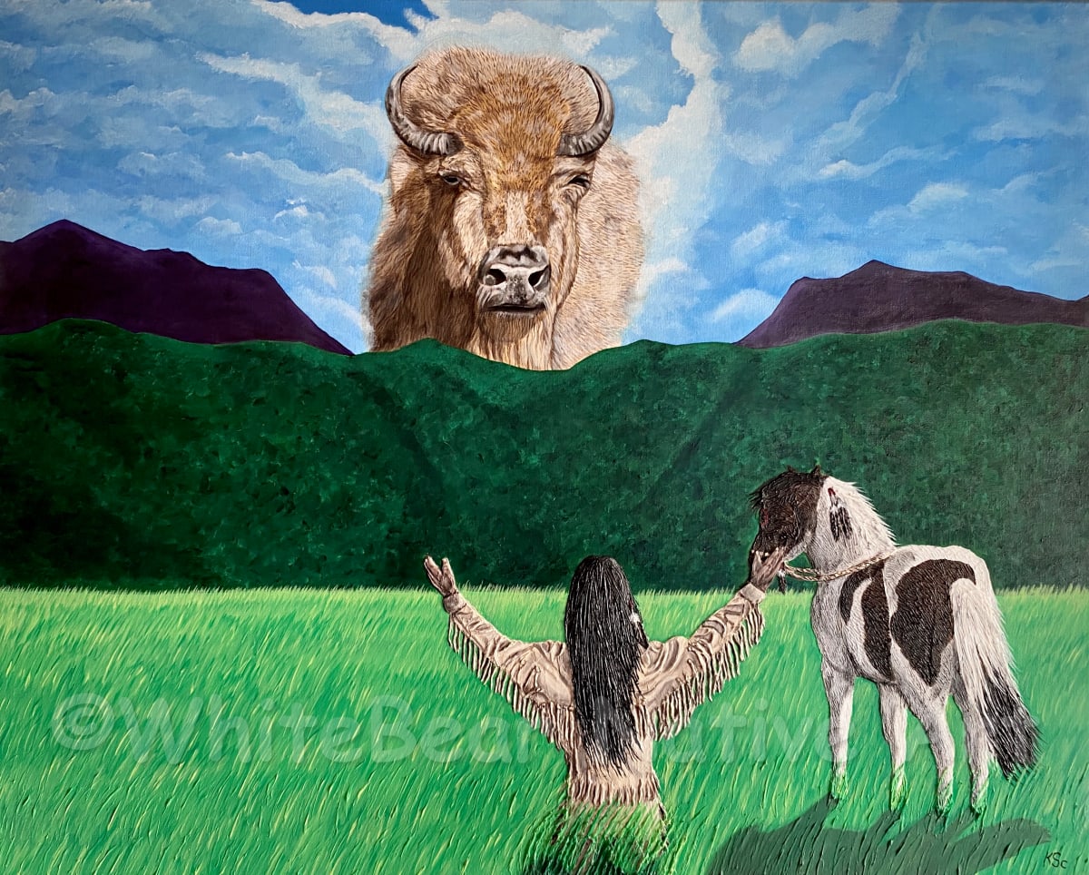 A Journey Filled With Hope by WhiteBear Native Art/Kathy S. "WhiteBear" Copsey 