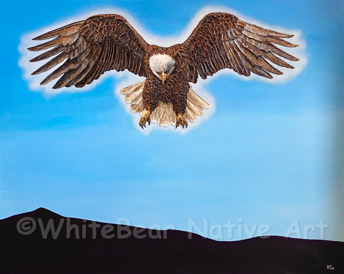 Journey With Wisdom, Guidance, & Strength by WhiteBear Native Art/Kathy S. "WhiteBear" Copsey 