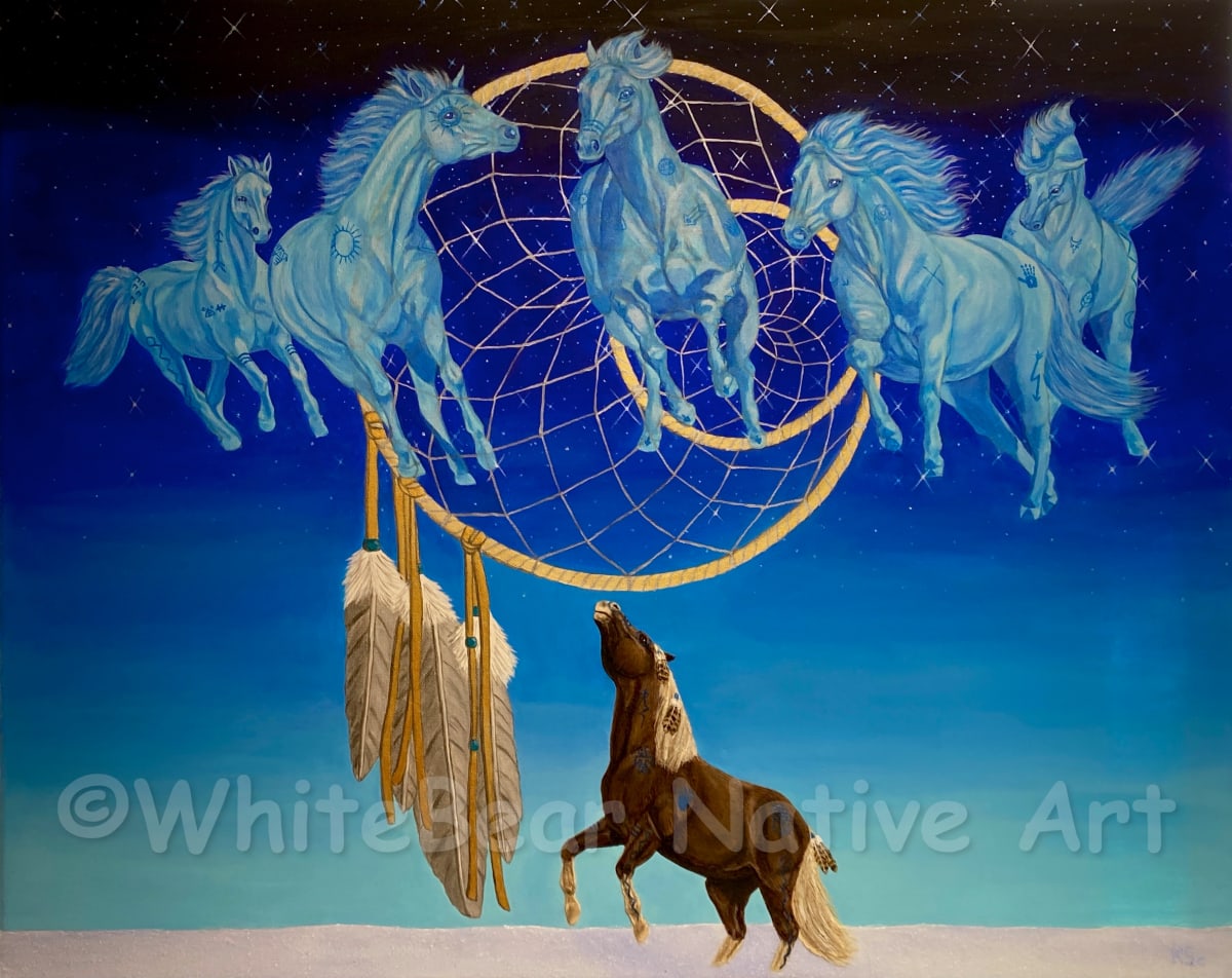 The Gift Of Dreams by WhiteBear Native Art/Kathy S. "WhiteBear" Copsey 
