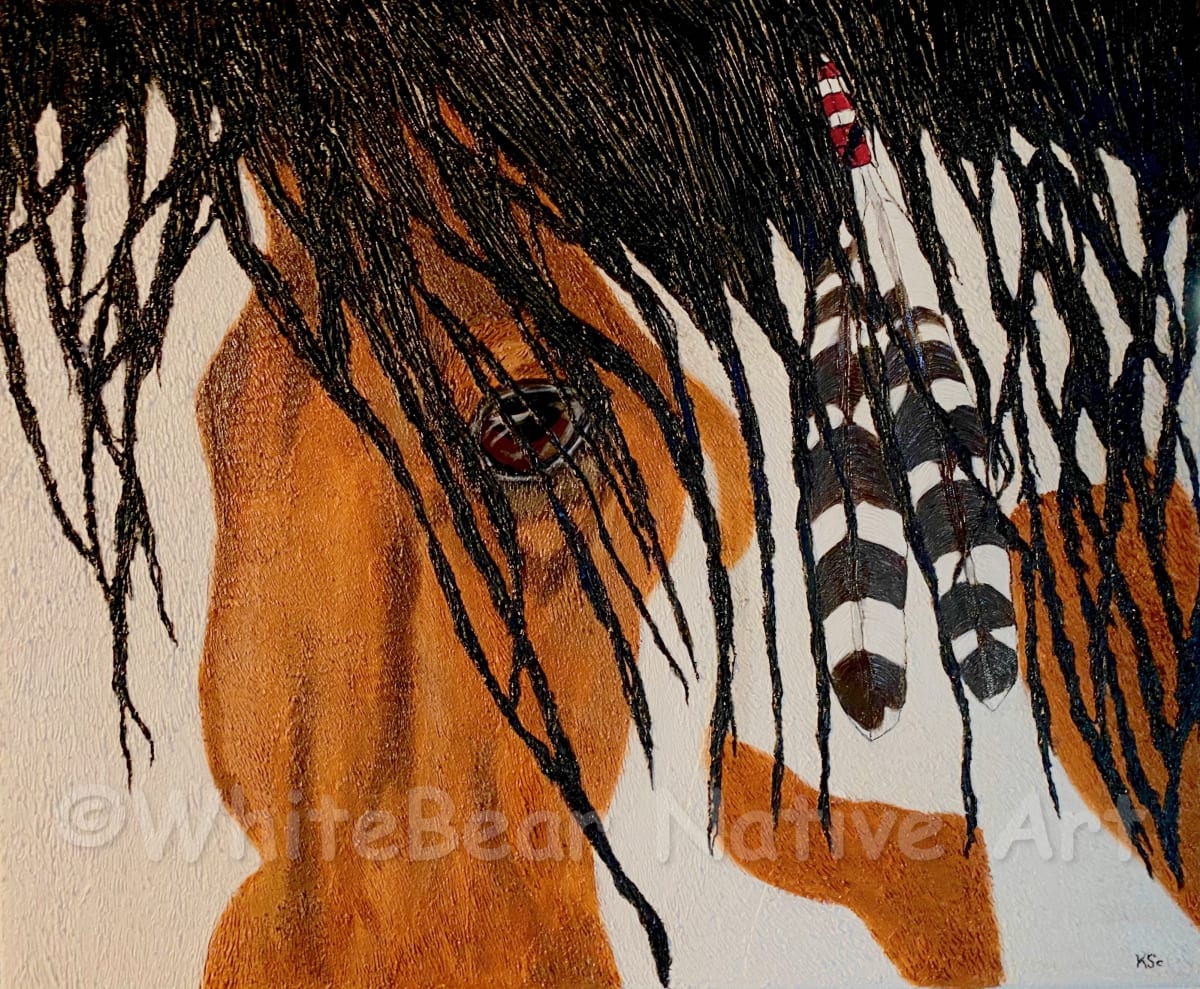 The Journey Of The Spirit Begins Within by WhiteBear Native Art/Kathy S. "WhiteBear" Copsey 