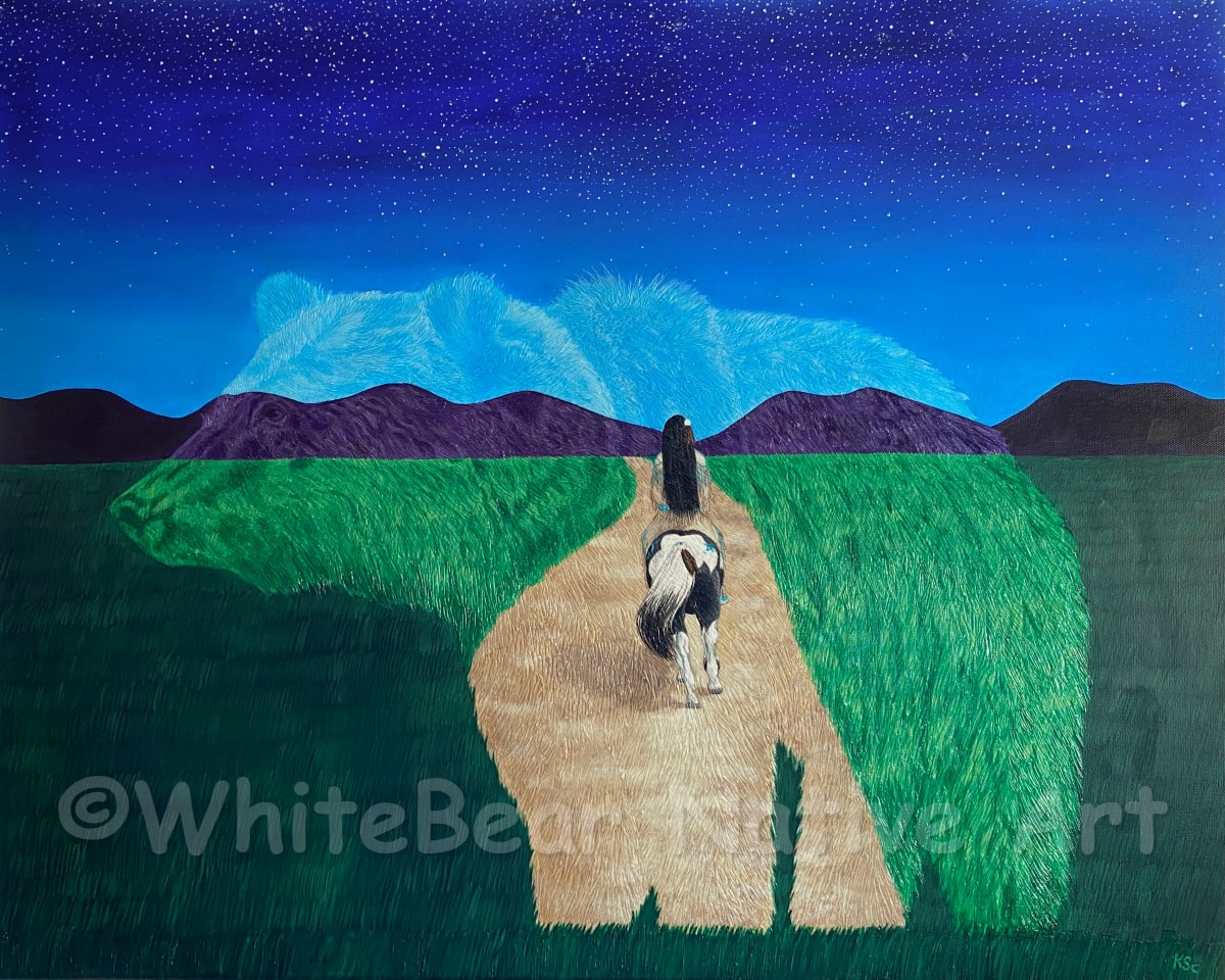 The Path To Self-Discovery by WhiteBear Native Art/Kathy S. "WhiteBear" Copsey 