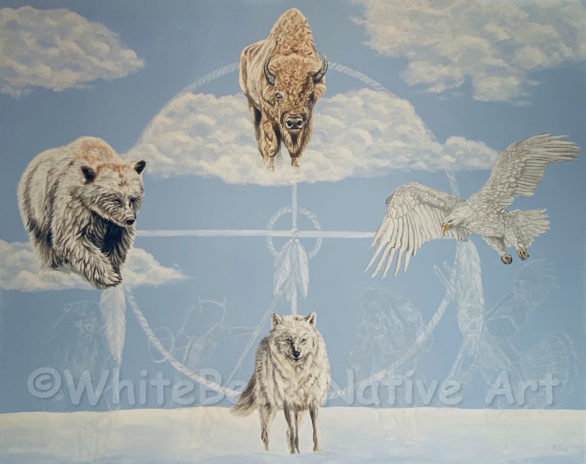 The Wisdom Of The Ancestors by WhiteBear Native Art/Kathy S. "WhiteBear" Copsey 